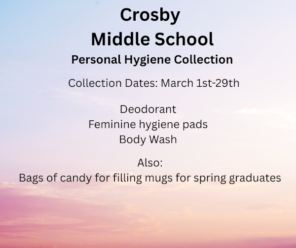 Crosby Middle School drive