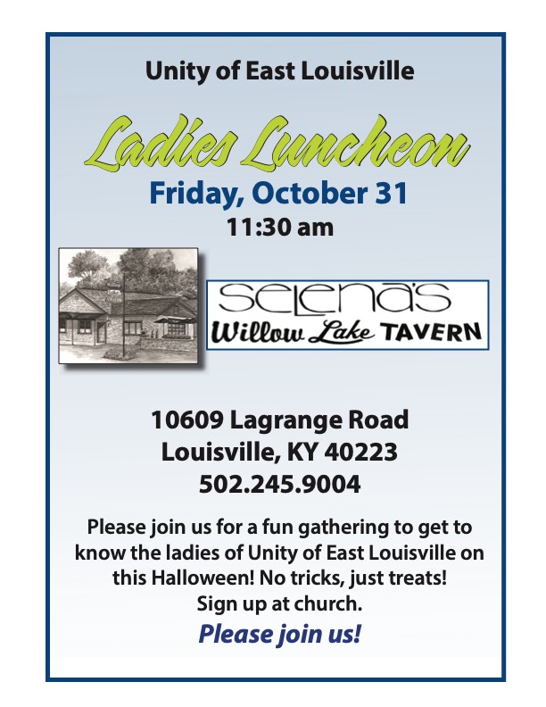 Ladies lunch October 31 2025